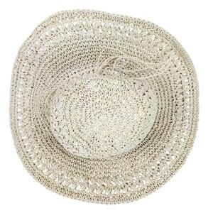 The Scala Collection Beach Bucket Hat Tan 100% Paper Coastal Grandma SZ SM